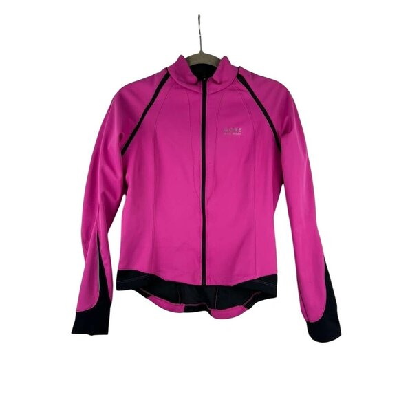 Gore Bike Wear Women's Medium Soft Shell Windstopper Jacket Pink/Black - Picture 1 of 16